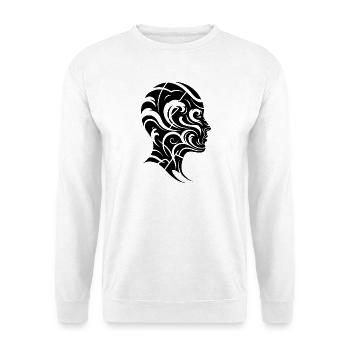 Elgante Linien Kunst - Unisex Pullover - Weiß - Vorne