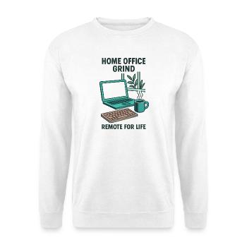 Design Homeoffice Grind-Setup Telearbeit Leise - Unisex Pullover - Weiß - Vorne