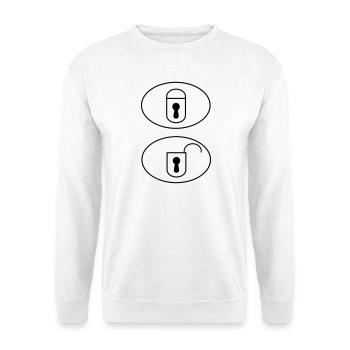 Car Remote Control Buttons - Unisex Sweatshirt - white - Front