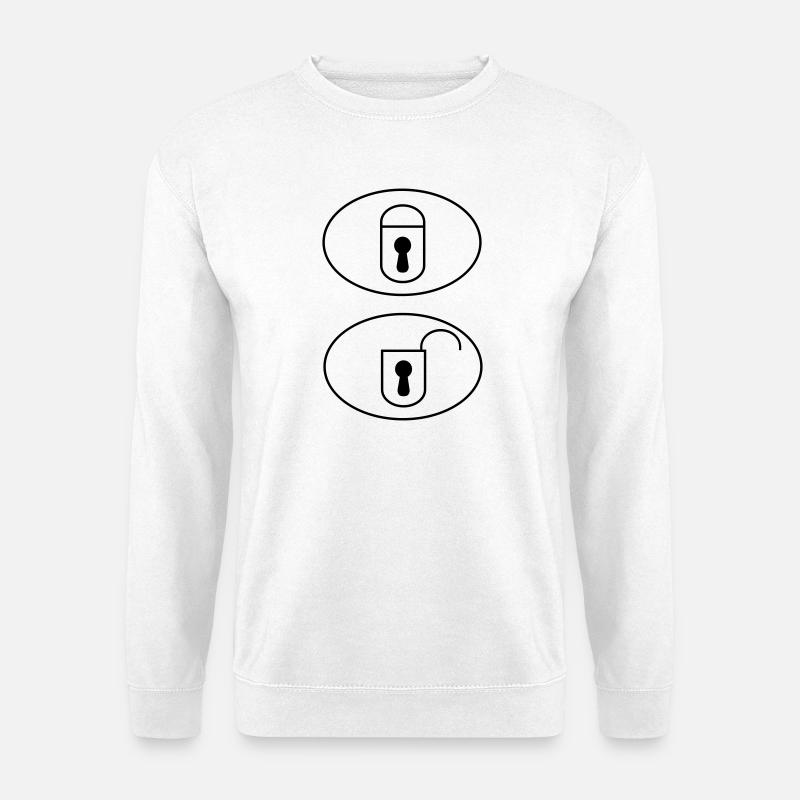 Car Remote Control Buttons - Unisex Sweatshirt - white