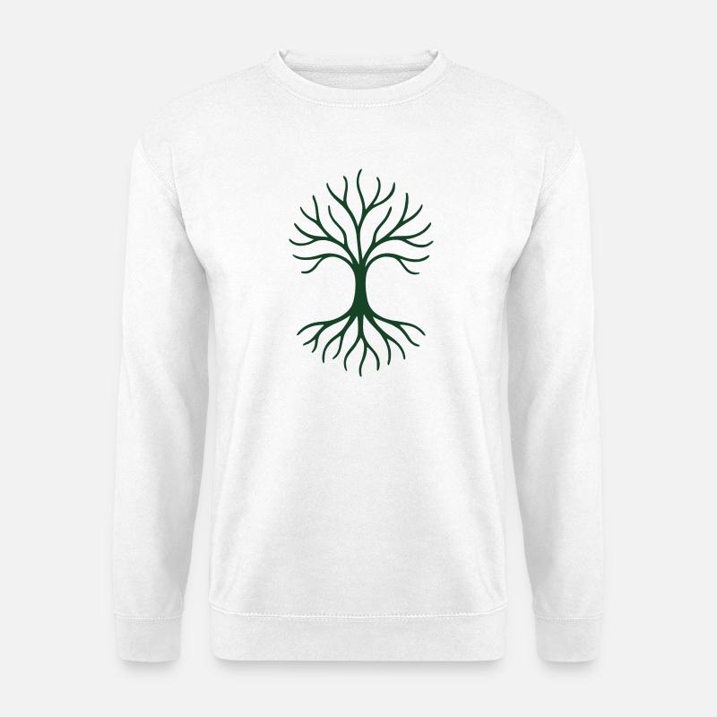 Baum des Lebens – Gaia - Unisex Pullover - Weiß