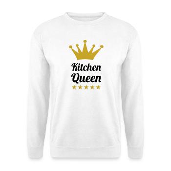 The queen of cooking - Unisex Sweatshirt - white - Front