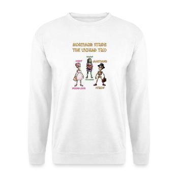 Mortimer Stride - The Undead Trio Animation Series - Unisex Pullover - Weiß - Vorne