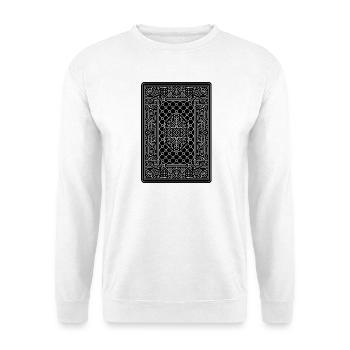 Geometric Playing Card Vector Art Black - Unisex Sweatshirt - white - Front