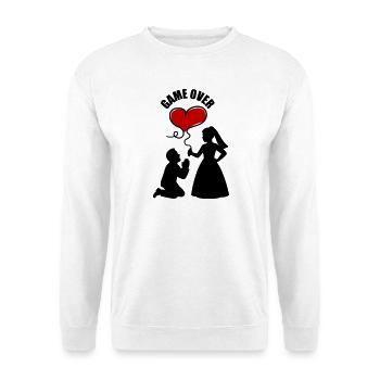 Brautpaar Ehepaar Hochzeit - Unisex Pullover - Weiß - Vorne