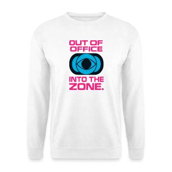 Arbeitsbereich für Konzentrationen außerhalb des Büros - Unisex Pullover - Weiß - Vorne