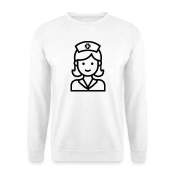 Krankenschwester - Unisex Pullover - Weiß - Vorne