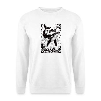 Timmy the Whale - Unisex Sweatshirt - white - Front