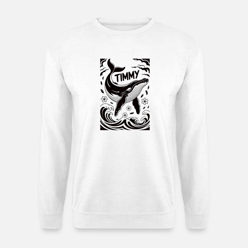 Timmy the Whale - Unisex Sweatshirt - white