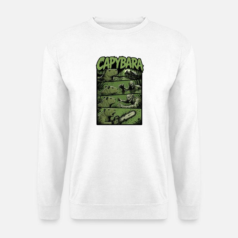 Zombie Swamp Capybara - Unisex Sweatshirt - white