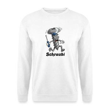 Schraubi Werkstattheld - Unisex Pullover - Weiß - Vorne