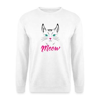 Süßes Katzenmiauen - Unisex Pullover - Weiß - Vorne