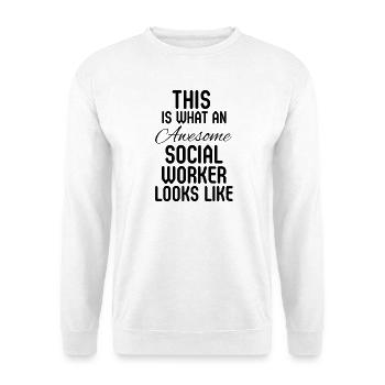 Sozialarbeiter Altersvorsorge-Community-Spende - Unisex Pullover - Weiß - Vorne