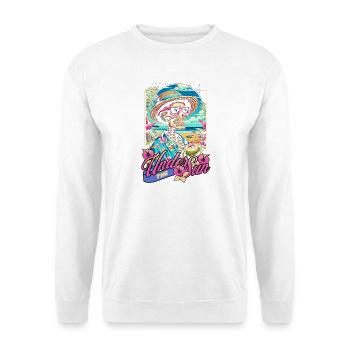 Under The Sun Skull Strand Sommer Geschenk - Unisex Pullover - Weiß - Vorne