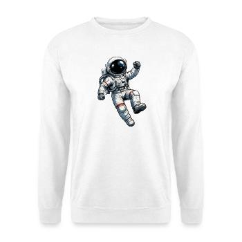 Retro Astronaut Comic Print - Unisex Sweatshirt - white - Front