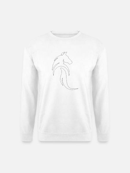 Pferd - Unisex Pullover - Weiß