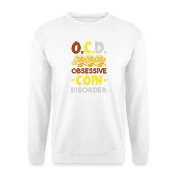 Münzsammler - Unisex Pullover - Weiß - Vorne - Alina (178cm) & Michal (187cm)