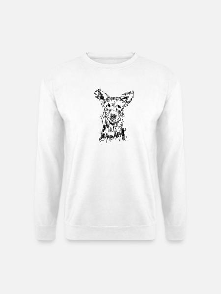 Terrier Berger de Picardie - Unisex Pullover - Weiß