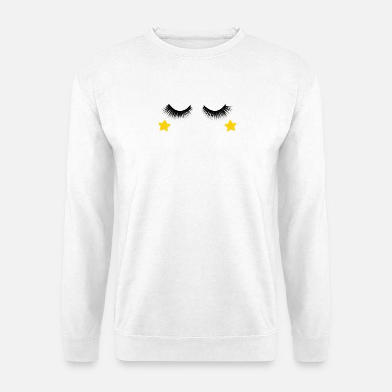Eyelash Design - Unisex Sweatshirt - white