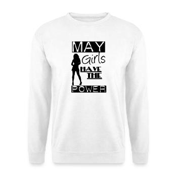 May Girls cadeau anniversaire - Sweat-shirt Unisexe - blanc - Devant