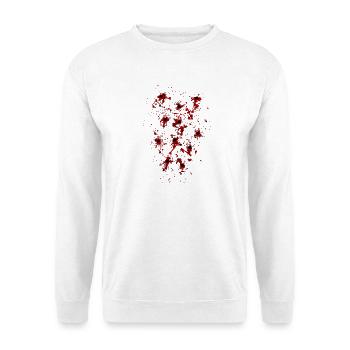 Einschusslöcher - Unisex Pullover - Weiß - Vorne