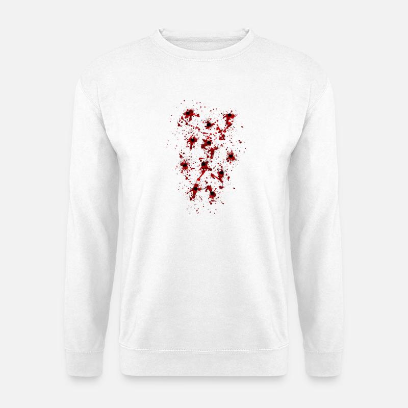 Einschusslöcher - Unisex Pullover - Weiß