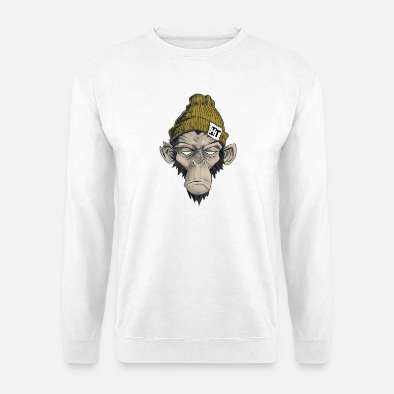 Rap Monkey - Unisex Sweatshirt - white