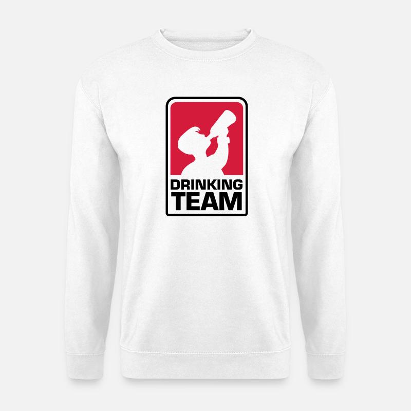party logo drinking team - Unisex Pullover - Weiß