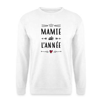 Mamie Mamy Grand-Mère Grand Mere Grands Parents - Unisex Sweatshirt - white - Front