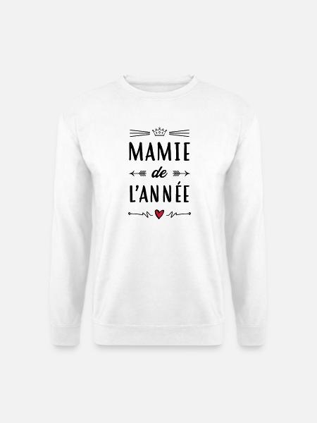 Mamie Mamy Grand-Mère Grand Mere Grands Parents - Unisex Sweatshirt - white