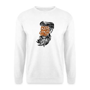Déclaration de barbe humoristique Porteur de barbe complète - Sweat-shirt Unisexe - blanc - Devant