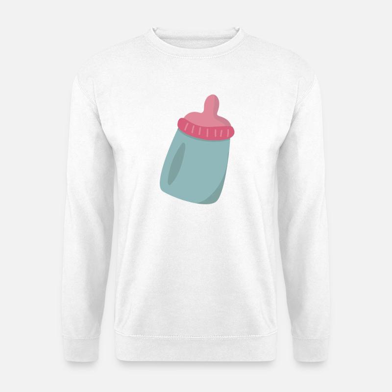 Babyflasche - Unisex Pullover - Weiß