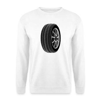 Autoreifen für Sportwagen - Unisex Pullover - Weiß - Vorne