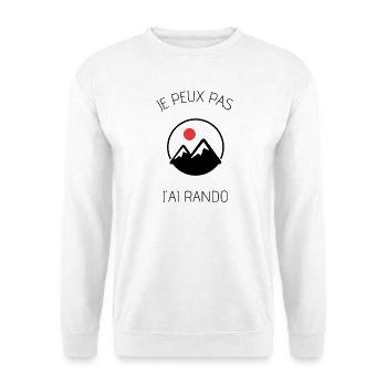 I can not I hike - Unisex Sweatshirt - white - Front