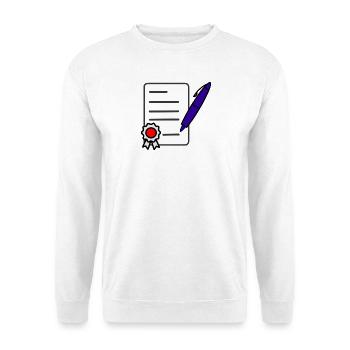 Sign a contract - Unisex Sweatshirt - white - Front