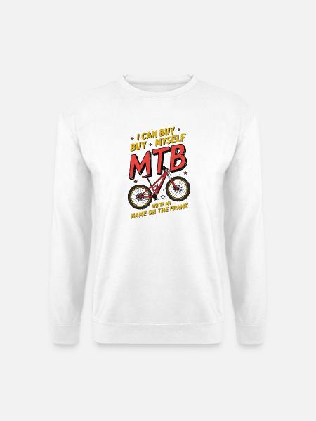Humorvolles MTB Buy Myself Custom Design - Unisex Pullover - Weiß