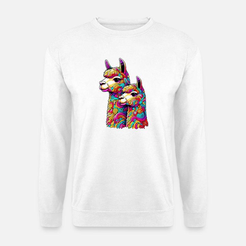 Alpaka - Unisex Pullover - Weiß