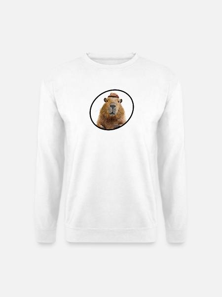 Cabybara - Unisex Pullover - Weiß