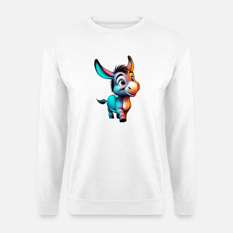 Donkey donkey pacifier mule - Unisex Sweatshirt - white