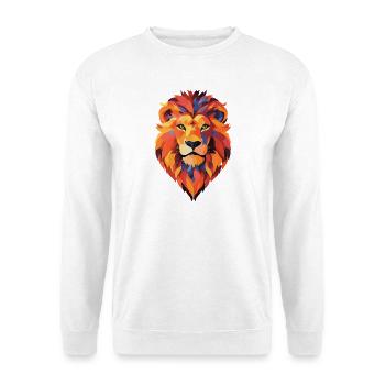 Colorful Lion Illustration - Unisex Sweatshirt - white - Front