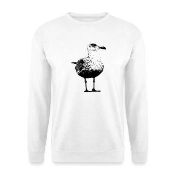 Mouette - Sweat-shirt Unisexe - blanc - Devant