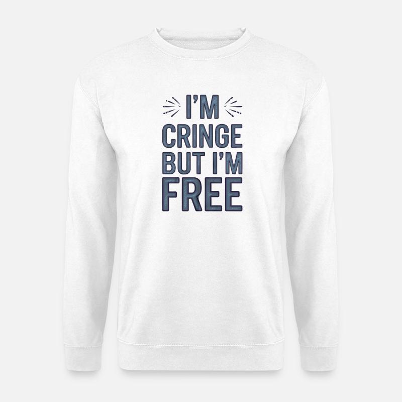 Humorvoller Spruch, Bering Free - Unisex Pullover - Weiß