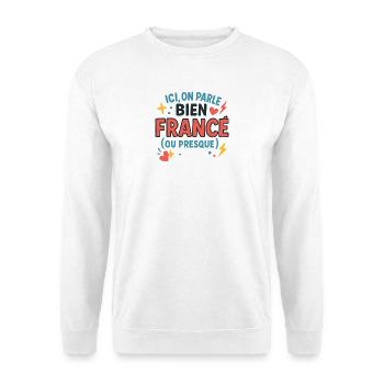 Positive Nachricht France Couleurs Vive - Unisex Pullover - Weiß - Vorne