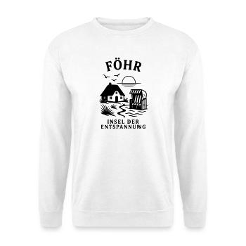 Föhr Insel der Entspannung Nordsee - Unisex Pullover - Weiß - Vorne