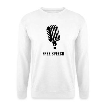 Free Speech - Unisex Sweatshirt - white - Front