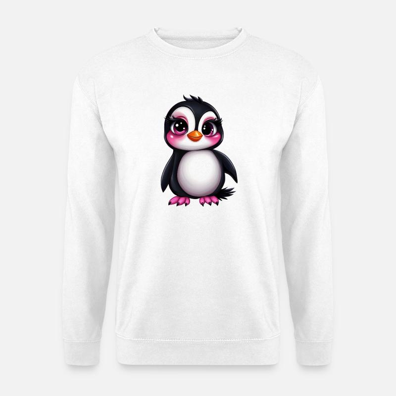 süßer Pinguin :) - Unisex Pullover - Weiß
