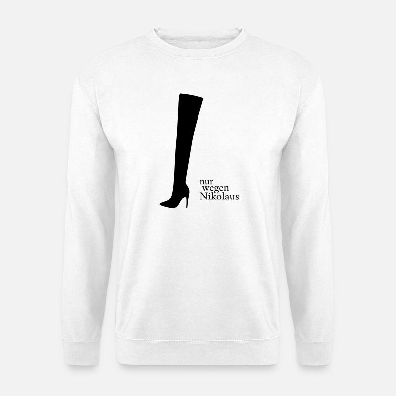 À cause de Saint-Nicolas - Sweat-shirt Unisexe - blanc