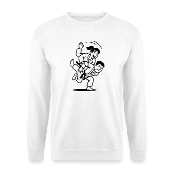 judoka wurf - Unisex Pullover - Weiß - Vorne