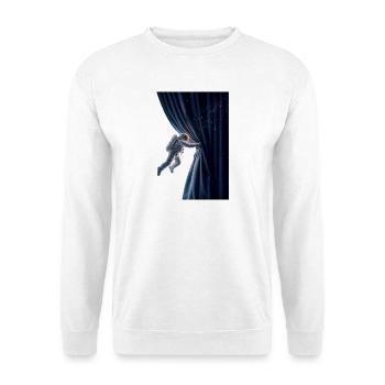 Behind the Universe – The Cosmic Curtain - Unisex Sweatshirt - white - Front
