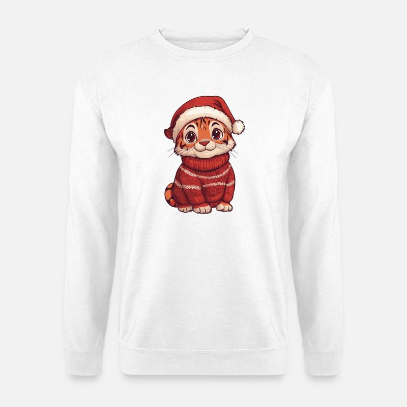 Tiger Christmas - Unisex Sweatshirt - white